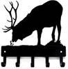 Вешалка для ключей Elk Bull, настенная подвеска, настенное искусство, домашний декор, идеальный подарок для любителей дикой природы