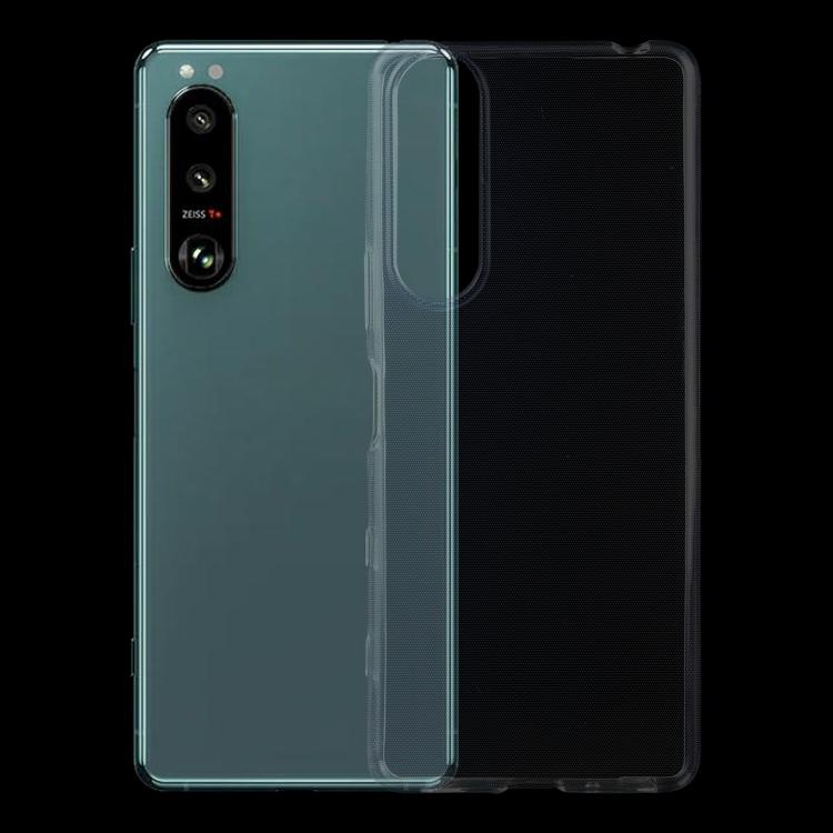 Для Sony Xperia 5 III ультратонкий прозрачный мягкий защитный чехол из ТПУ толщиной 0,75 мм