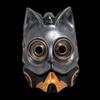 Punk Cat Mask For Halloween Party With Resin Material And Fun Costume Accessory For Cosplay Events