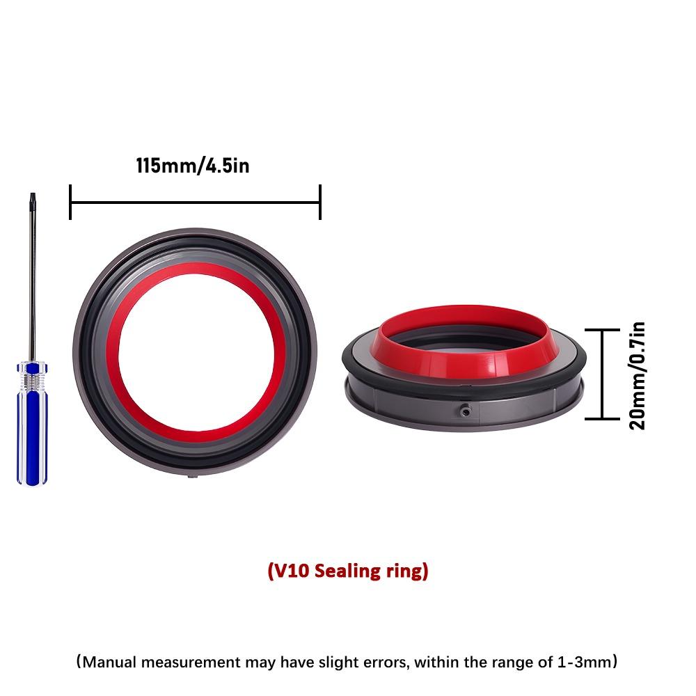 Dust Bin Lid For Dyson V6 V7 V8 V11 V10 V12 V15 Vacuum Cleaner-Top Fixed Sealing Ring Of Dust Bin Replacement Dust Collection