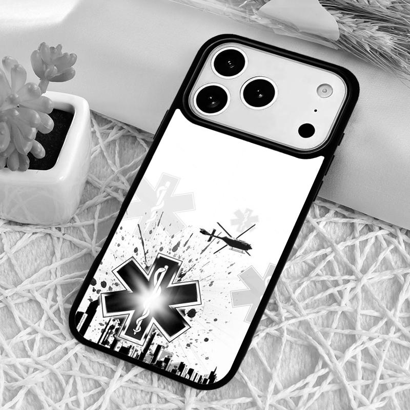 EMT Fireman Fire Rescue Phone Case for iPhone 17 Air 16 15 11 12 14 13 Pro Max Shockproof Cover