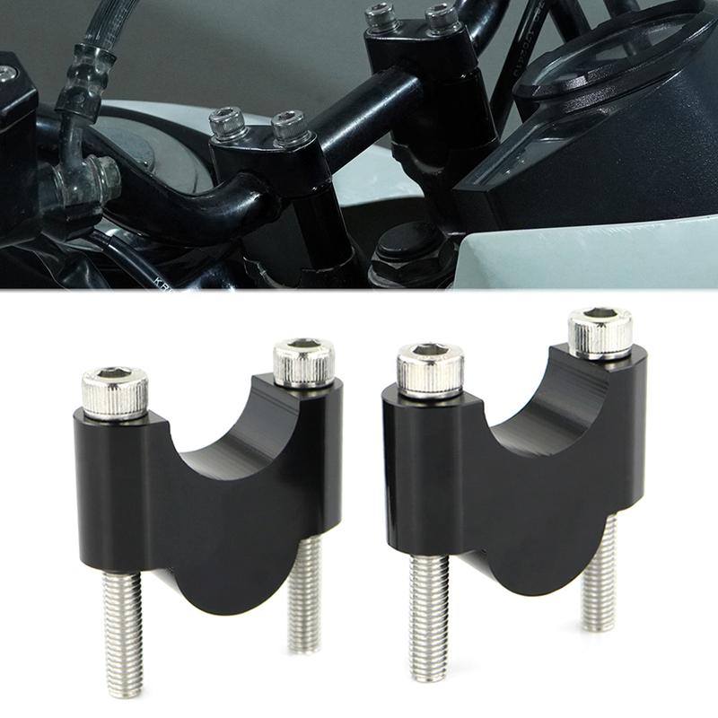 For Suzuki DR125 DR200 DR250 DR350 DR600 DR650R DR750 DR800 7/8" 22mm Handlebar Fat Bar Riser Mounting Riser Motorcycle Aluminum