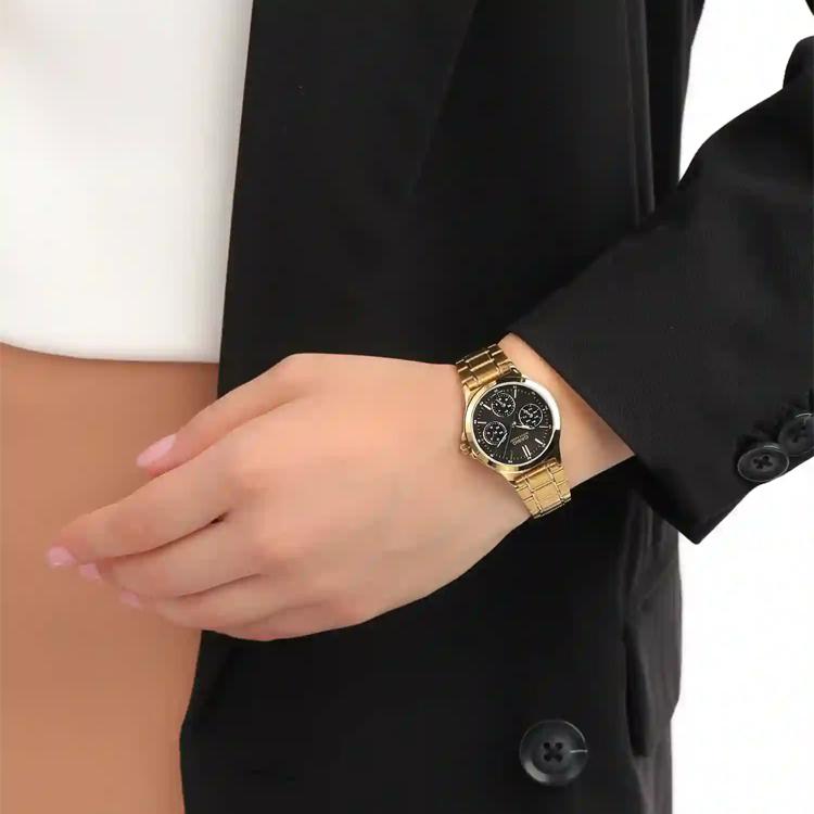 Casio Женские стандартные часы черного цвета серии LTP-V300G-1AUDF