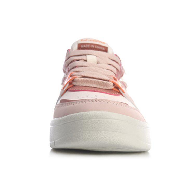 Li Ning Wave SUPERWAVE Lite Удобные Нескользящие Износостойкие Низкие Скейтбордические Кроссовки Женские Розовые AGCQ082-3