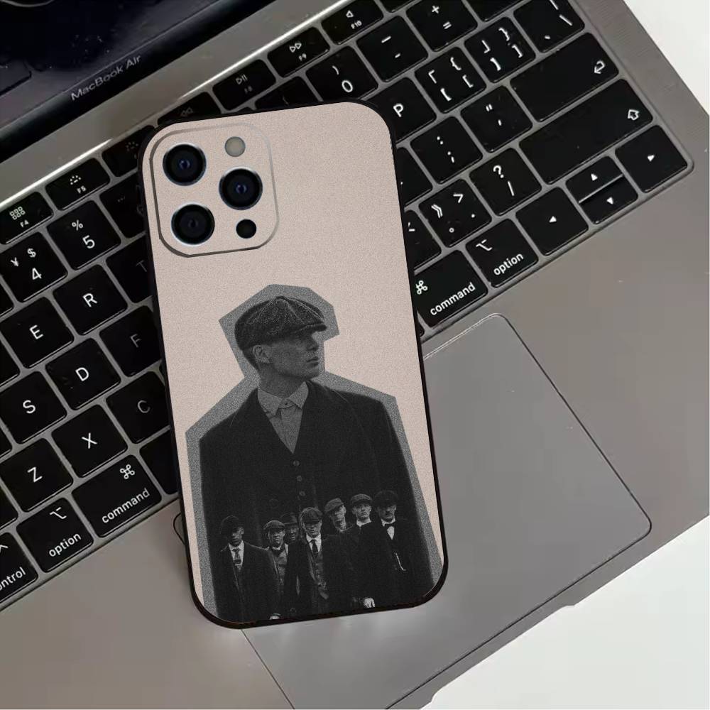 TV P-Peaky B-Blinders Cool Phone Case For iPhone 17,16,15,14,13,12,11 Plus,Pro Max,XS,Soft Silicone Black Cover