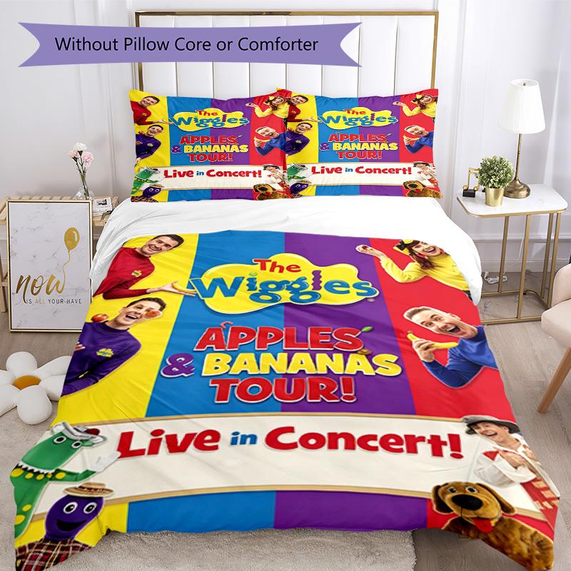 Wiggles Duvet Cover Set Design for Dormitory Machine Washable Christmas Gift