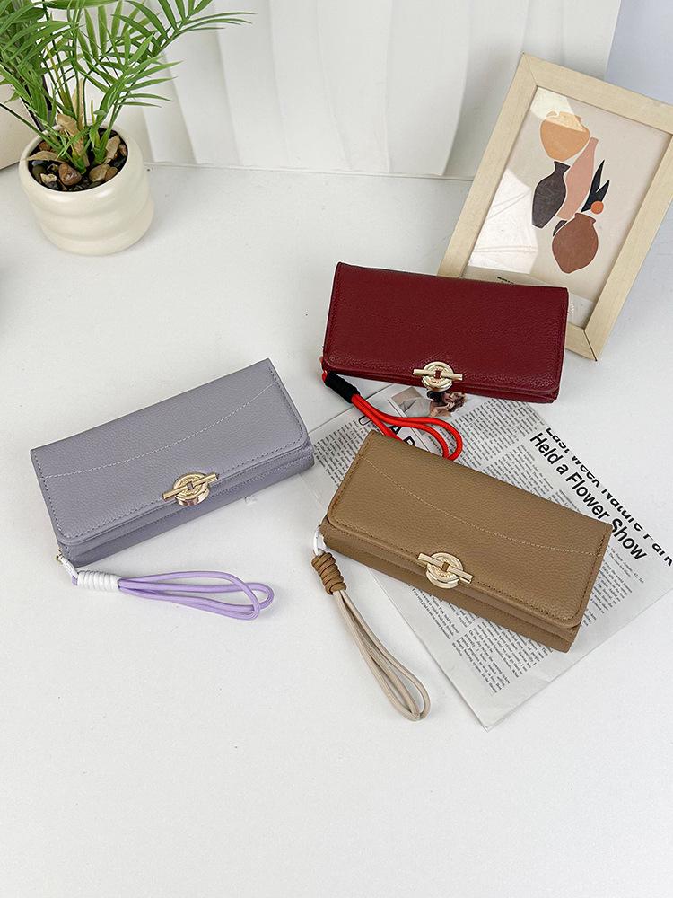 2025 Women's Luxury Tri-fold Leather Wallet - Multifunctional, Large Capacity PU Clutch