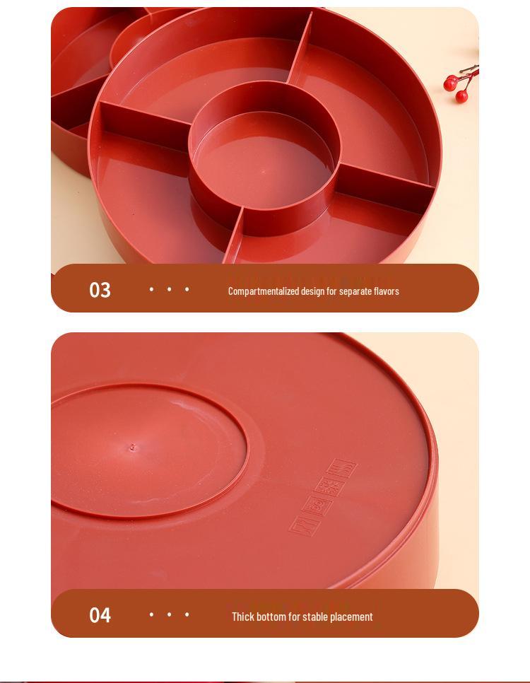 Дом Гостиная Коробка для демонстрации фруктов и закусок - Праздничная фруктовая тарелка и конфетница