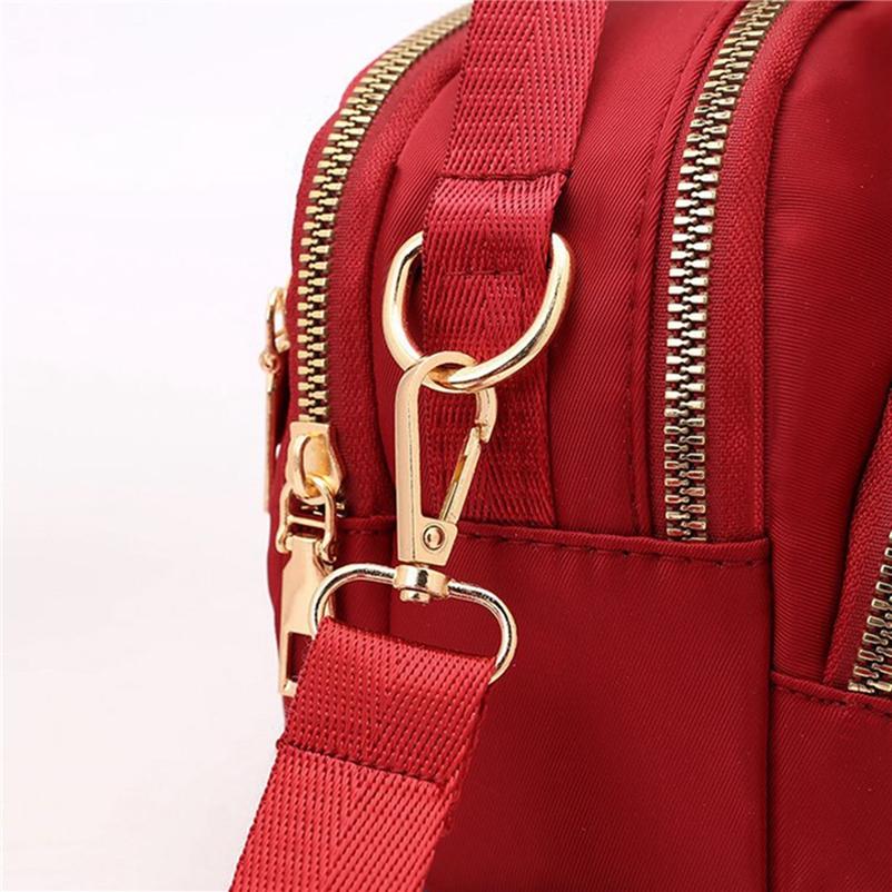 Модная многослойная мини-сумка из нейлоновой ткани, сумка через плечо, водонепроницаемая сумка большой емкости