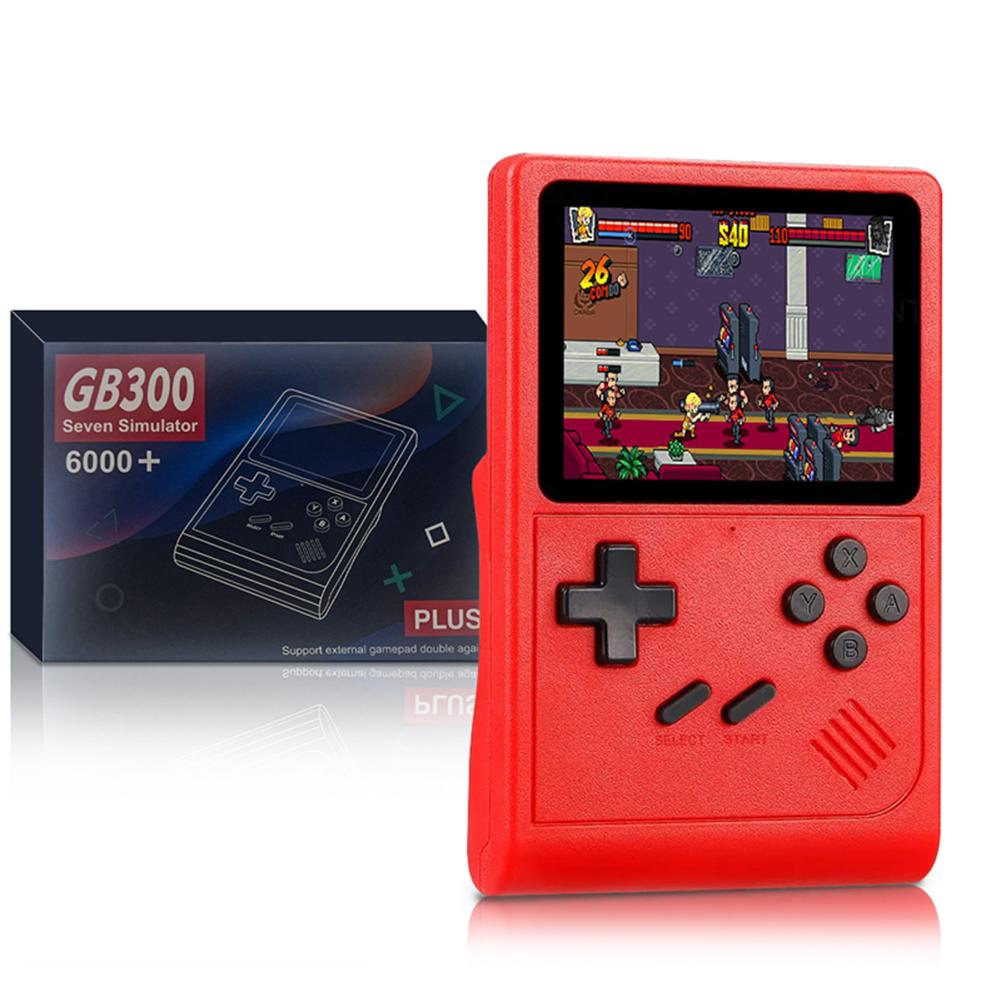 GB300 TV ретро игровая консоль встроенный 8G 3.0 дюймовый экран мини игровая машина 6000+ игр 800mAh подарки для мальчиков и девочек