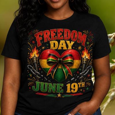 Juneteenth Freedom Day, June 19th African American Pride Celebration T-Shirt