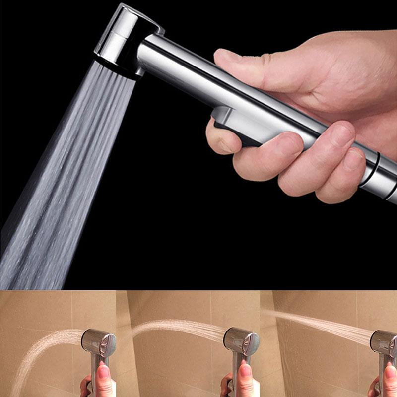 Protable ABS Plastic Toilet Sprayer Nozzle Shower Head White Black Hand Bathroom WC Bidet Faucet Spray Self Cleaning Pet Wash