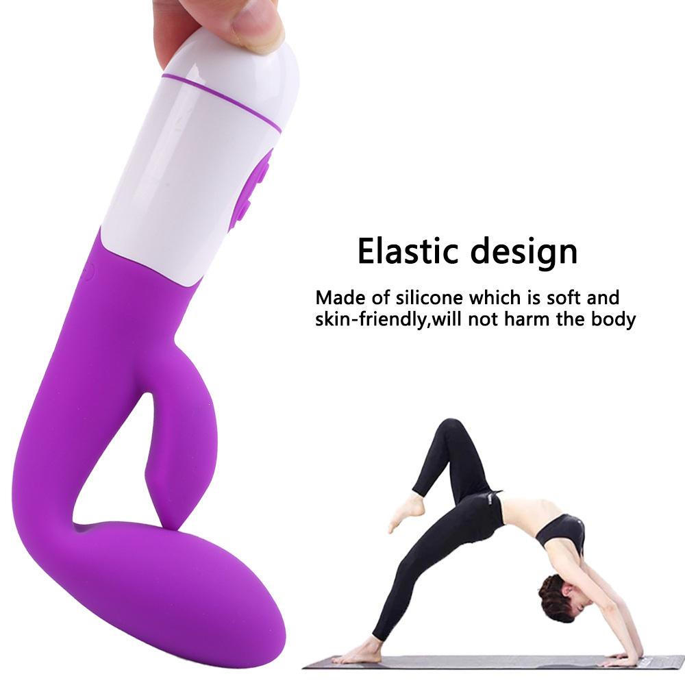 Rechargeable Silicone Dual Vibration G-spot Massager for Women