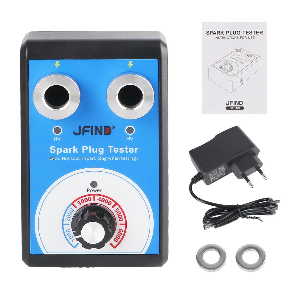 13 мм до 12 В автомобильный детектор анализатор зажигания инструменты 110 В 220 В Jfind JF109 двойной отверстие автомобиль мотоцикл автоматический тестер свечей зажигания