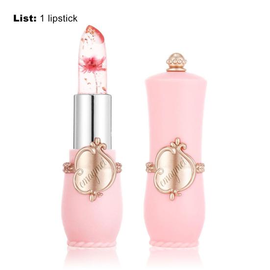 Увлажняющий бальзам для губ с прозрачным цветком и изменением цвета для девочек