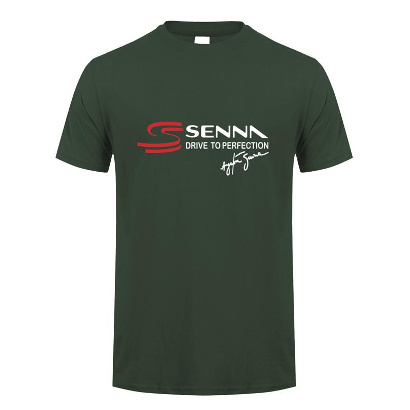 Ayrton Senna T Shirt Unisex Short Sleeve Cotton Senna Drive To Perfection Tshirt Top Tees Tshirts Lh148