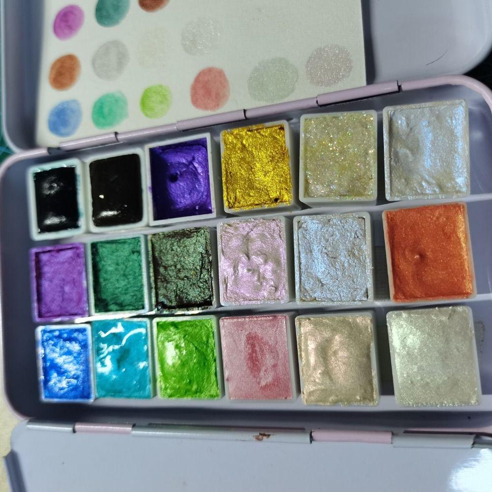 6 Colors/Set New Pearlescent Epoxy Resin Dye Nail Art Pearl Pigment Mineral Mica Powder