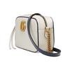 Gucci Marmont Silver Logo Color-Blocked Quilted Leather Camera Bag Women Shoulder Bag 447632-0OLFX-9085
