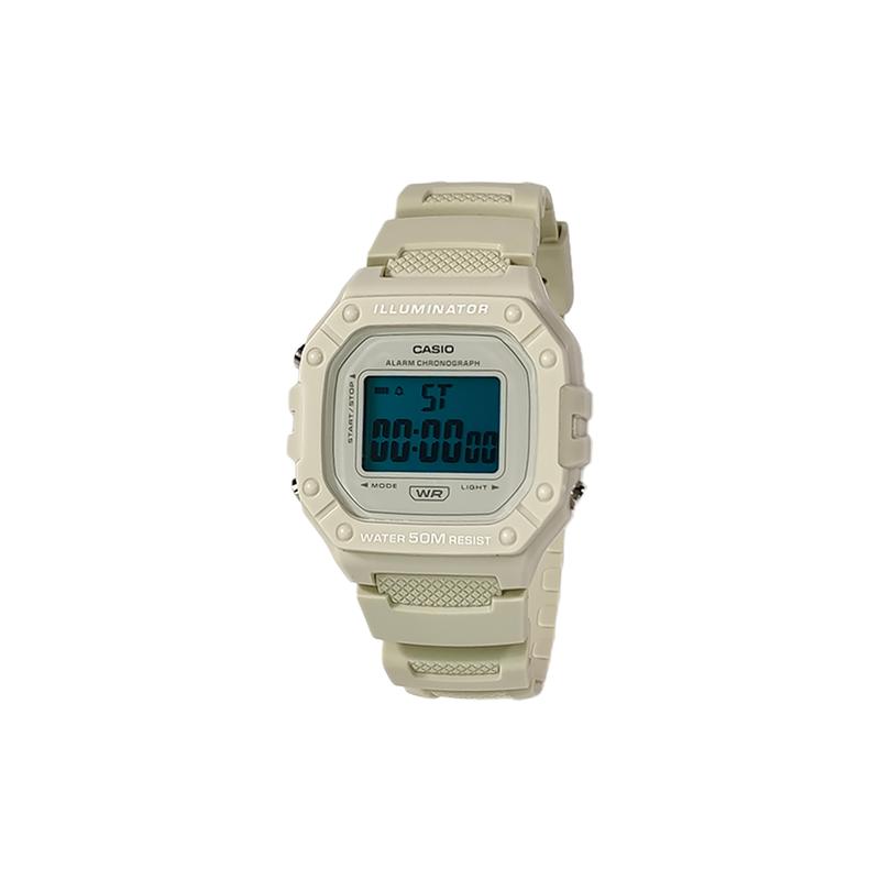 Casio Индивидуальные часы модифицированная серия водонепроницаемые 200 метров W-218HC-8AV модифицированные-облачно-плетеный тень Кварцевый полимерный ремешок я W-218HC-8AV