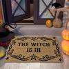 Wizard Lives Here Magic Printed Welcome Door Mat Non-Slip Absorbent Machine Washable Rug for Entrance Home Decor