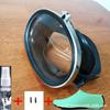 Professional Diving Goggles With Anti-Fog Clear Glass Lens Wide Vision Swim Mask Adults Black Frame Slim Fit
