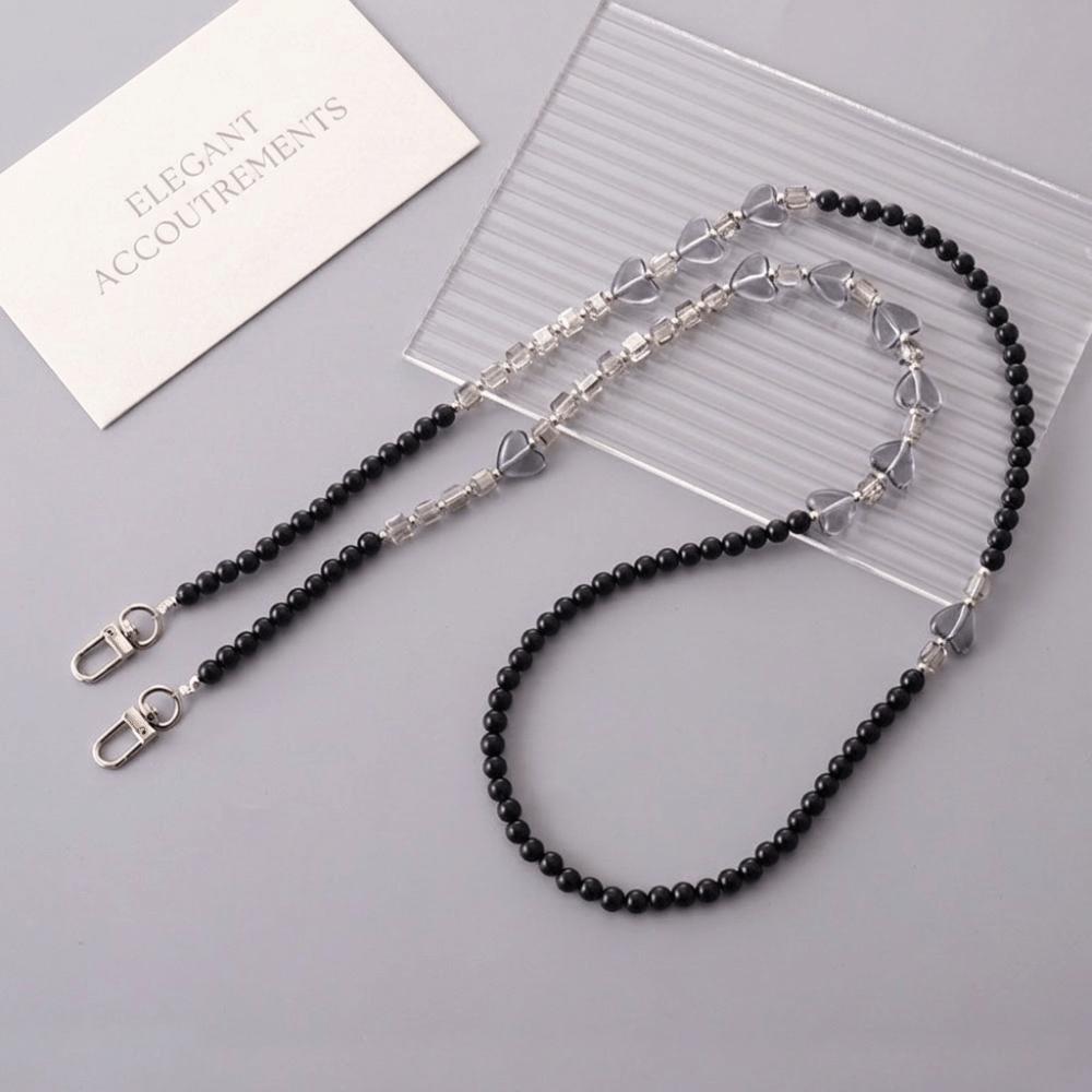 Acrylic Beads Crossbody Phone Strap Crossbody Style Phone Lanyard Charm Phone Accessory
