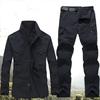 Men's Work Set Breathable Cooler Work Suit Plus Size Single-layer Sports Work Suit Jacket + Pants 2-piece Set