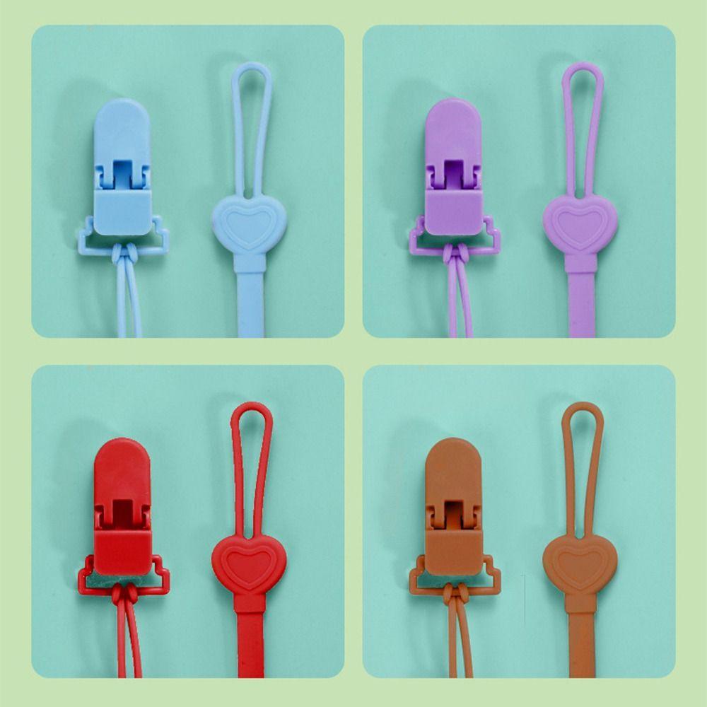 Food-grade Baby Pacifier Chain BPA Free Baby Teething Toys Strap Pacifier Holder Clip Children