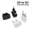 US To EU Electrical Plug Adapter US Socket Outlet American Japan China Travel Adapter European EU To US Power Adapter Converter