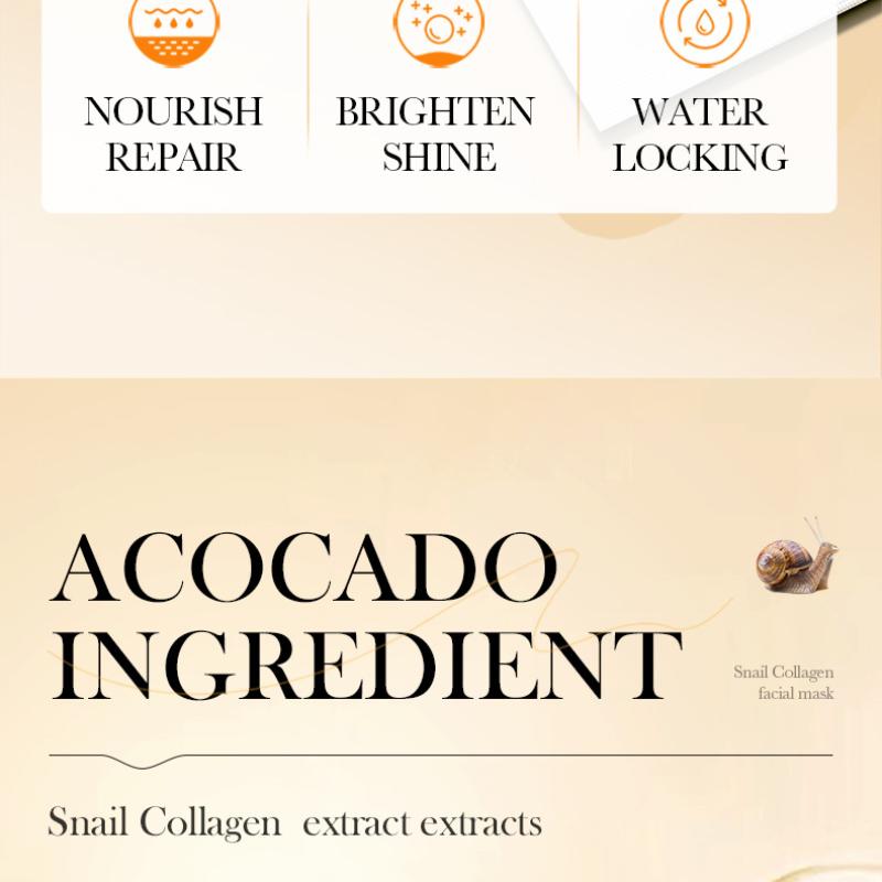 Маска с улиткой SADOER Collagen Anti-Wrinkle Firming Fine Skin Mask