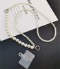 Korean Mobile Phone Corssbody Lanyard Pearl Bracelets Chain For iPhone 14 15 pro max Samsung Flip 4 S21 s22 S23 Ultra