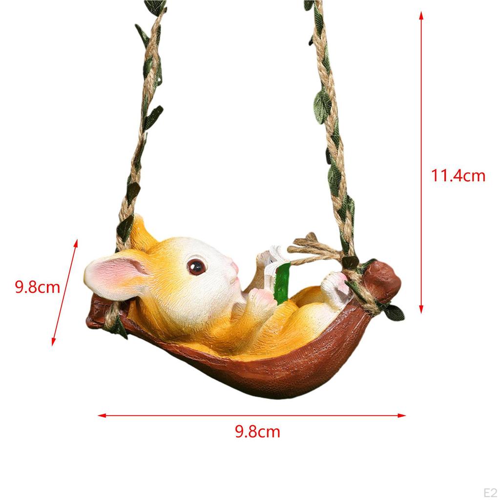 Очаровательная фигурка кролика для домашнего декора - скульптура кролика из смолы