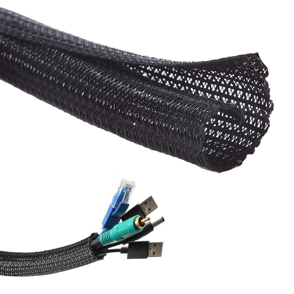 4Pcs Sheath Protector Cable Cord Cover 50cm Length TPE Mesh Tube Tight Cable Sleeve Keyboard Cable