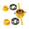 6pcs Pipe Threader 1/2 3/4 1Inch Plumbing PVC Thread Tool Manual Plumbing Screw Die Wrench Water Pipe Plate Teeth Set