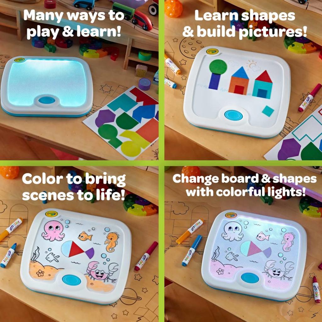 Crayola 12 цветов светящаяся доска для рисования красочная игрушка 811482 подлинный продукт один размер