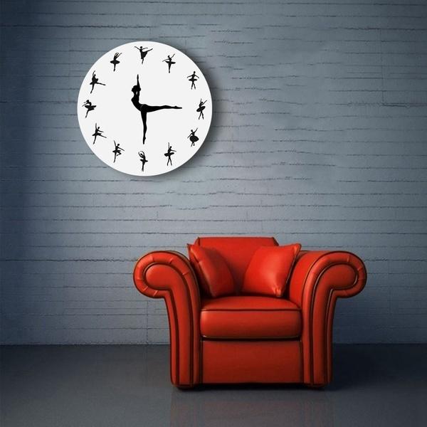 Новинка, 1 шт., настенные часы для создания танцевального балета, домашний декор, настенный декор