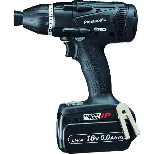 Panasonic Rechargeable Multi-Impact Driver 18V 5.0Ah Battery Pack x 2/Charger/Case Included Dual (14.4V/18V Compatible) Drill Driver IP56 EZ75A9LJ2G-B