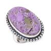 Natural Purpurite Gemstone 925 Sterling Silver Jewelry Ring Size 6.5 H4y41