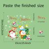 Съемная рождественская ПВХ-статичная наклейка Санта-Лось Наклейки на окна Украшение Снежинки Наклейки на стены Новогодняя 2025 Вечеринка Стекло Паста