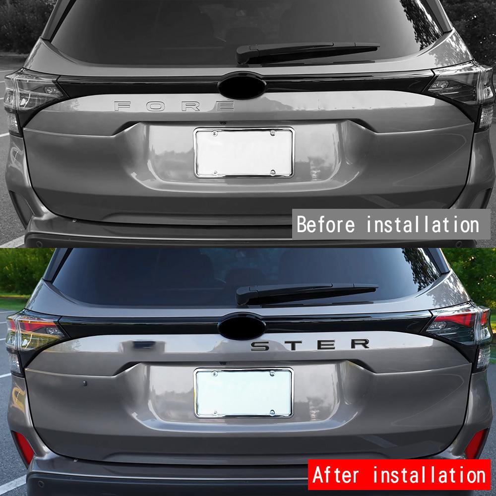 cxjva7 Tailgate Insert Letters For Subaru Forester 2024 2025 Badge 3D Raised Emblem Logo Stickers Rear Door Decals Car Accessories 8pcs