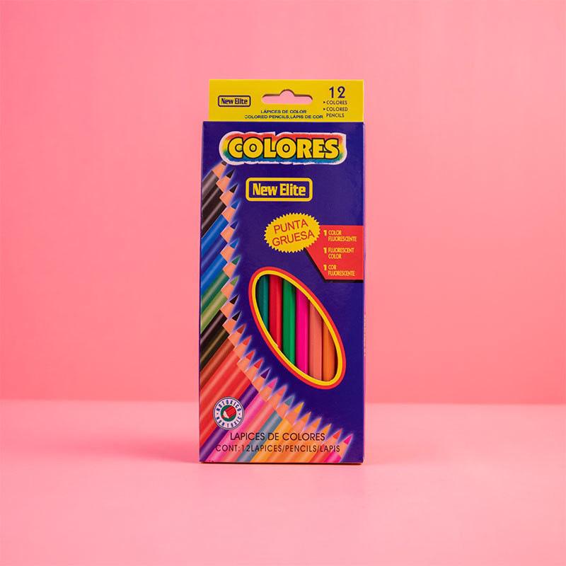 24-Color Boxed Oil-Based Colored Pencils for Students and Children
