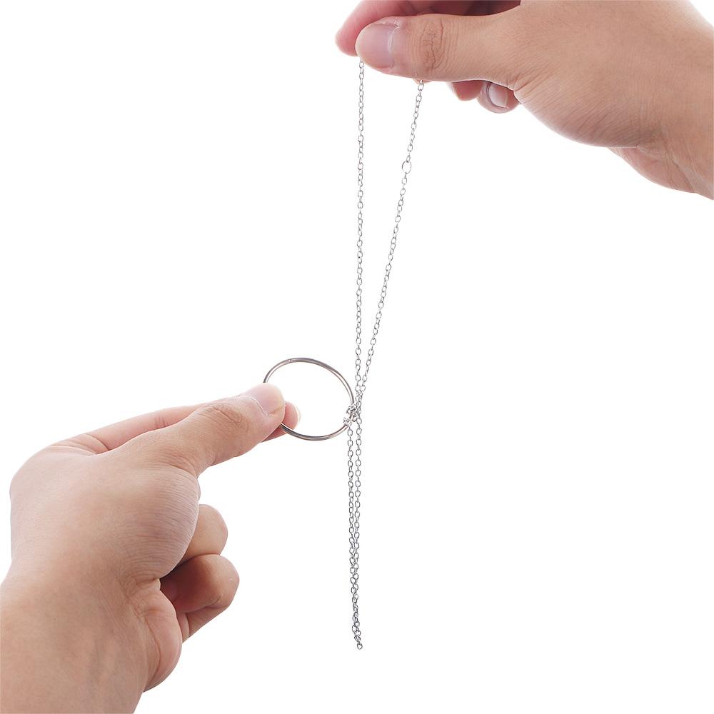 Toys Magic Props For Children Kids Toy Magic Ring Chain Magic Ring Magic Tricks Metal Knot Ring