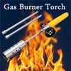 Yellow+Silver 2 X Extension Pole Burner Kit Handle Butane Gas Torch Killer Grass Shrub Garden Kill Stainless Steel Spray Durable