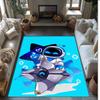 Astro bot Printed Crystal Velvet Area Rug, Soft Anti-Slip Water Absorbent Floor Mat for Living Room Bedroom
