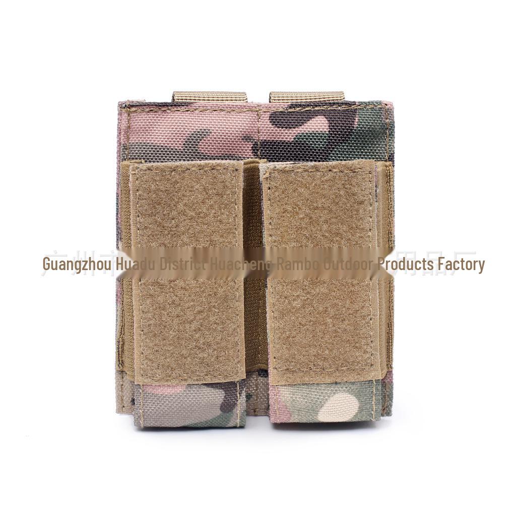 Tactical 9mm Double Magazine Bag with MOLLE System - EDC Tool Kit Accessory