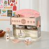 Baby Wooden Simulation Coffee Machine Milk Tea Making Playing Home Kitchen Tableware Pastry Parent-Child Interactive Toys