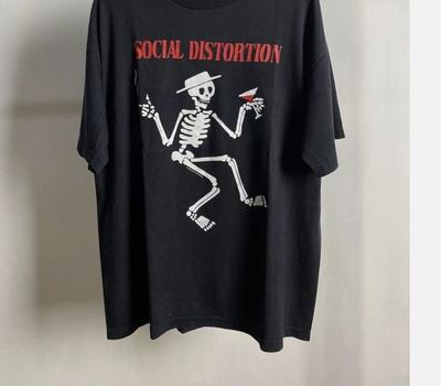Футболка группы Social Distortion, черная графическая футболка унисекс для мужчин и женщин