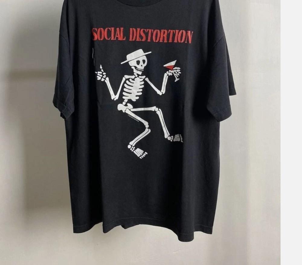 Social Distortion Band Tshirt, Black Graphic Unisex Tshirt For Men Women