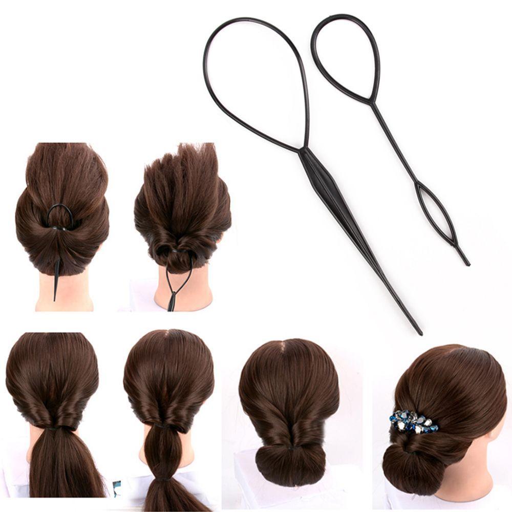 Accessories Ponytail Creator Styling Maker Crochet Braids Hair For Ponytail Pigtails Pull Needle