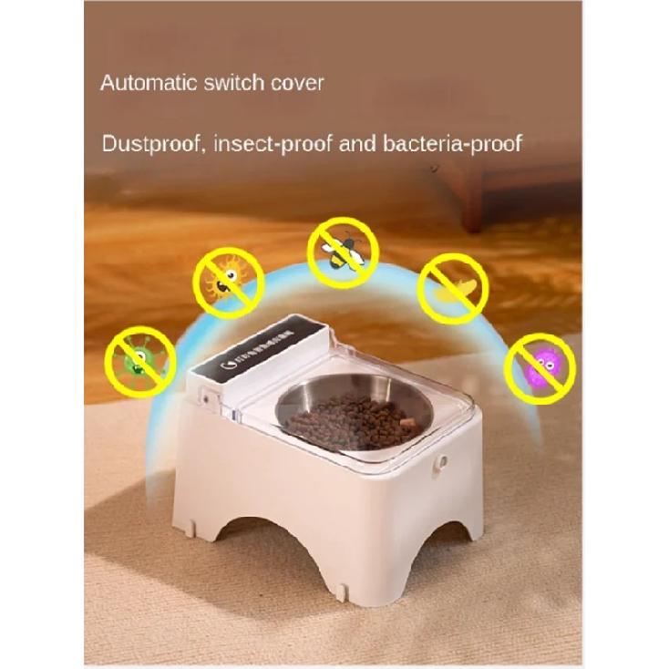 Smart Cat Bowl Intelligent Lid Opening Pet Bowl Infrared Sensor Cat Dog Food Feeder Anti-mouse Pet Food Dispenser Cats Supplies